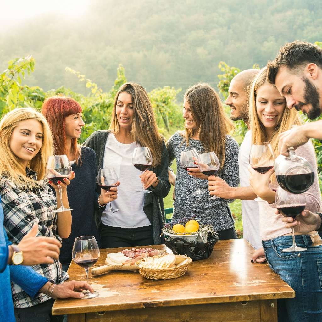 Clean-crafted small batch perfume evoking vineyard afternoons with bergamot, grape, and woody notes.