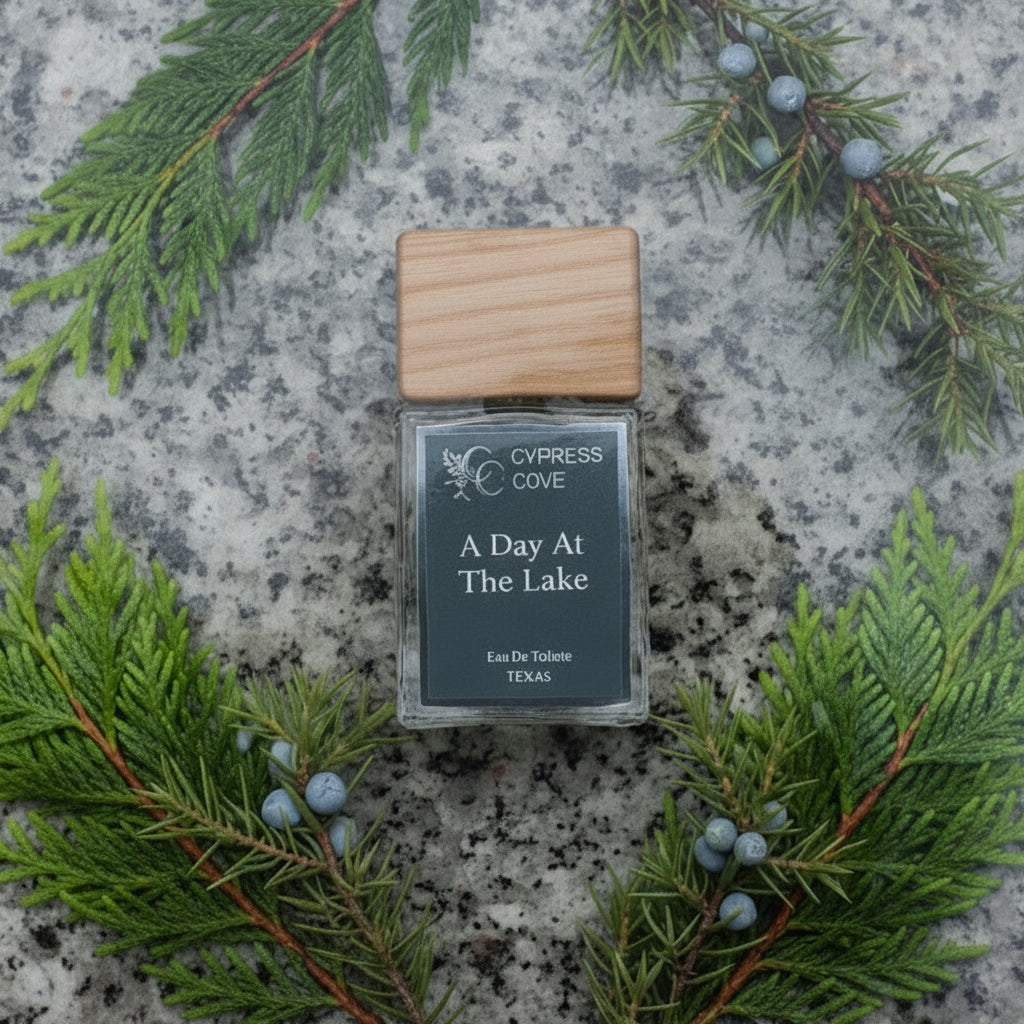 Lake perfume with cypress and pine