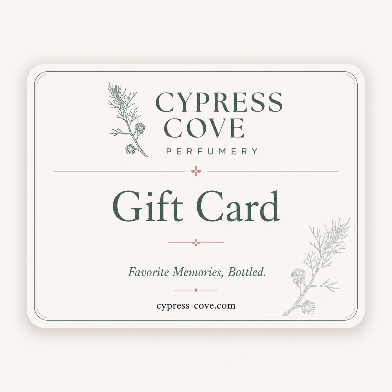 Cypress Cove Perfumery Gift Cards