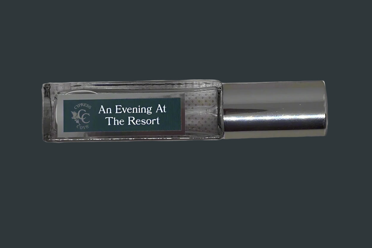 elegant perfume in a travel vial